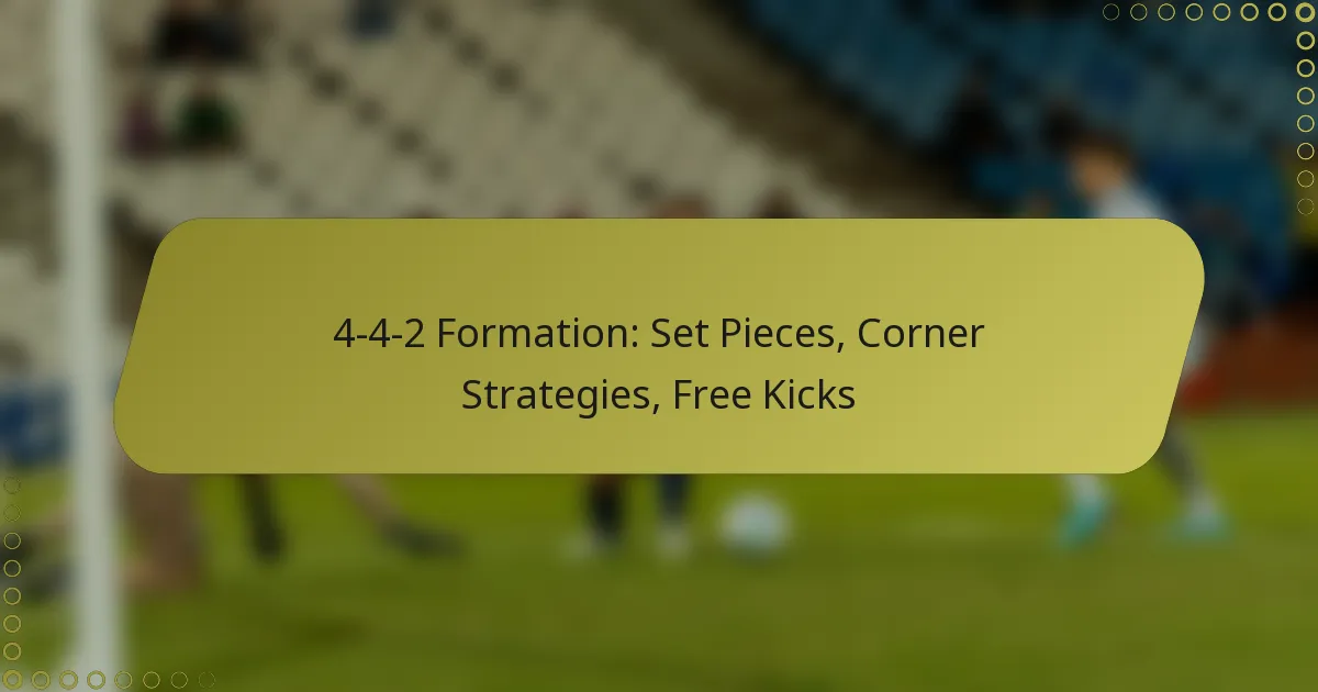 4-4-2 Formation: Set Pieces, Corner Strategies, Free Kicks